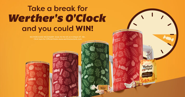 Werther’s Original sweepstakes encourages fans to slow down and enjoy fall at Werther’s O’clock!
